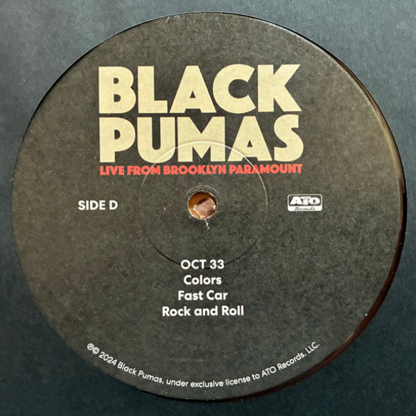 Виниловая пластинка Black Pumas - Live From Brooklyn Paramount - 2LP+CD - рис.10
