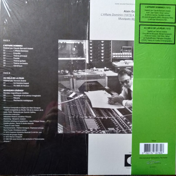 Виниловая пластинка Alain Goraguer – Rare Soundtracks & Lost Tapes (1973 - 1984) LP - рис.1