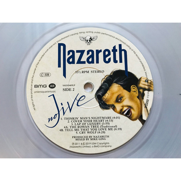 Виниловая пластинка Nazareth - No Jive - Clear LP (Clear) - рис.3