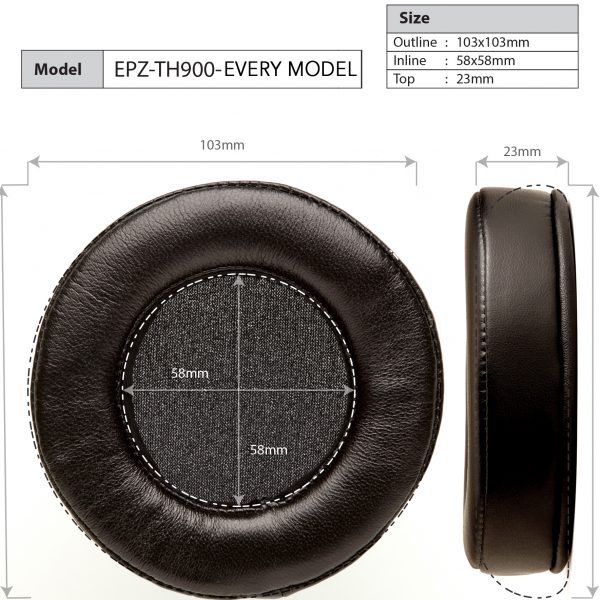 Амбушюры Dekoni Audio Elite Velour Ear Pad Set for Fostex TH900 - рис.1