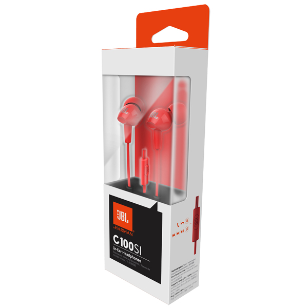 Наушники внутриканальные JBL C100SI Red - рис.5