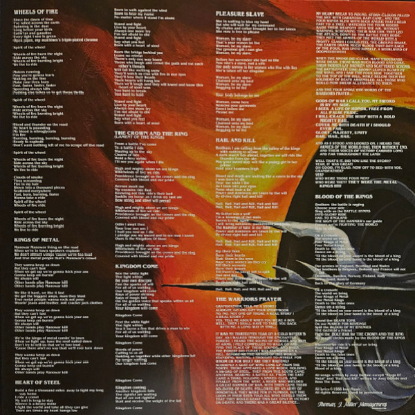 Виниловая пластинка Manowar – Kings Of Metal (Transparent Blue) LP - рис.5