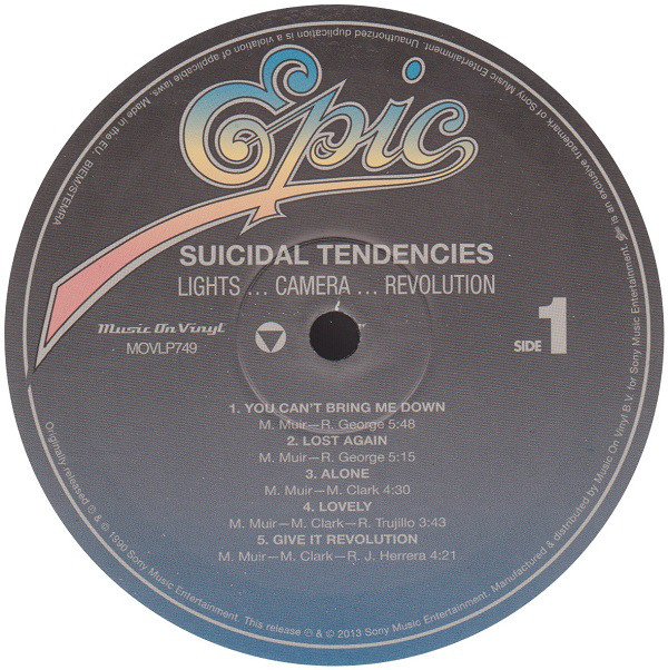 Виниловая пластинка Suicidal Tendencies - Lights... Camera... Revolution - рис.2