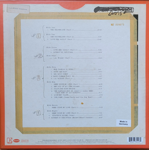 Бокс-сет The Doors – L.A. Woman Sessions (Box) 4LP - рис.1