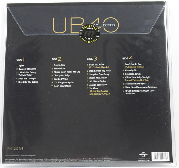 Виниловая пластинка UB40 - Collected - рис.2