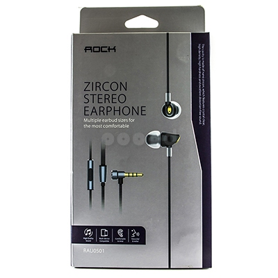 Наушники Rock Zircon Stereo Earphone Black - рис.3