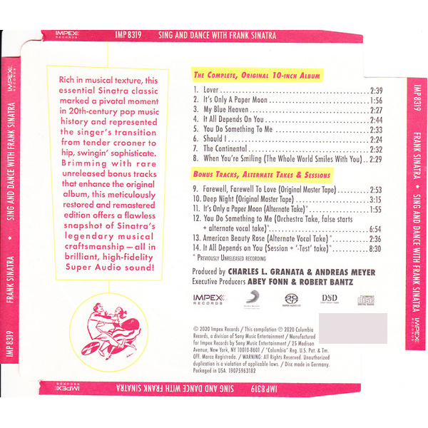 CD-диск Frank Sinatra – Sing And Dance With Frank Sinatra SACD - рис.1