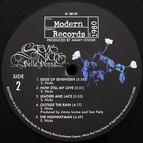 Виниловая пластинка Stevie Nicks - Bella Donna - рис.3