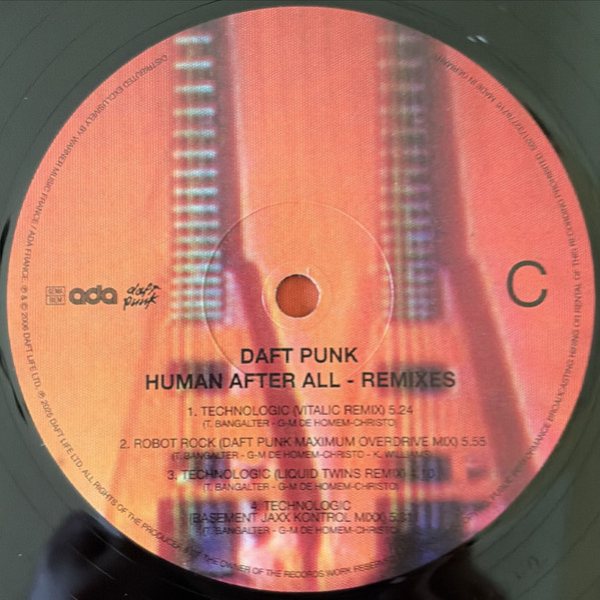 Виниловая пластинка Daft Punk – Human After All Remixes - 2LP - рис.8