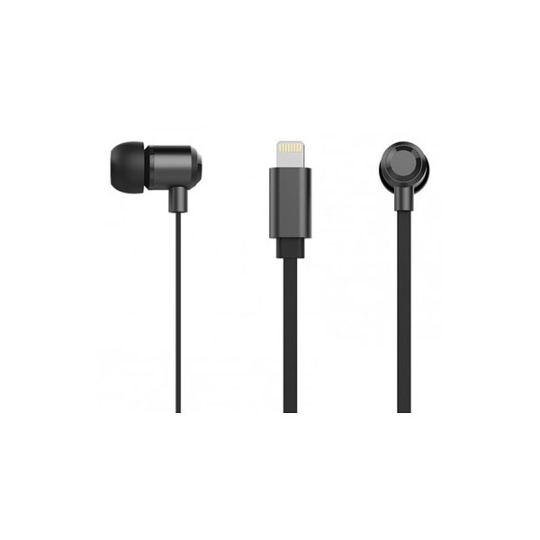 Наушники Rock Y8 Stereo Lightning Earphone (Black) - рис.0