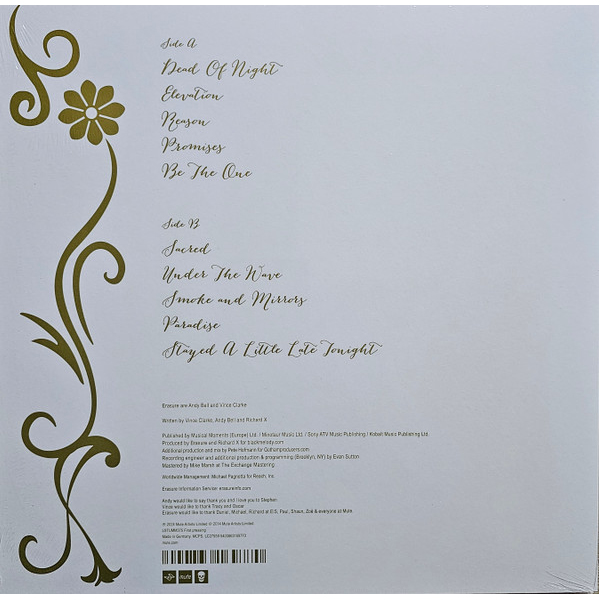 Виниловая пластинка Erasure - The Violet Flame - White LP - рис.1