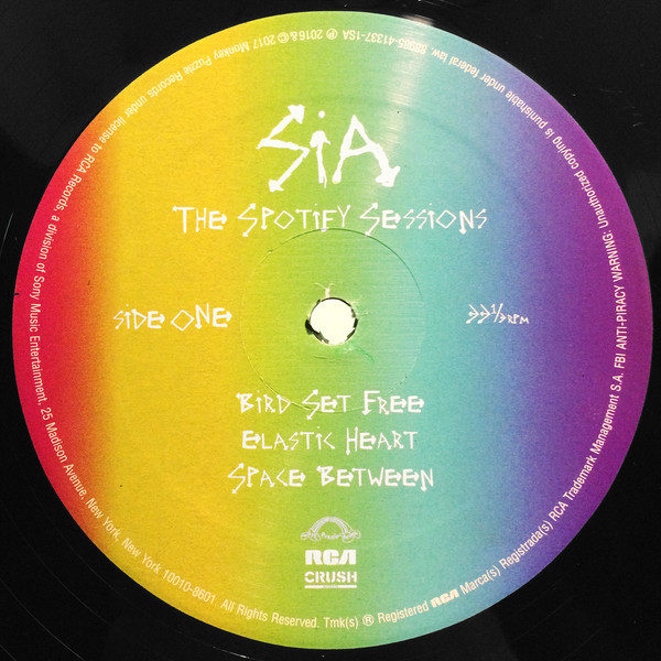 Виниловая пластинка Sia - Spotify Sessions - рис.3