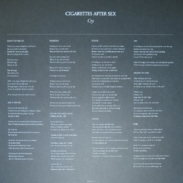 Виниловая пластинка Cigarettes After Sex - Cry - LP - рис.1