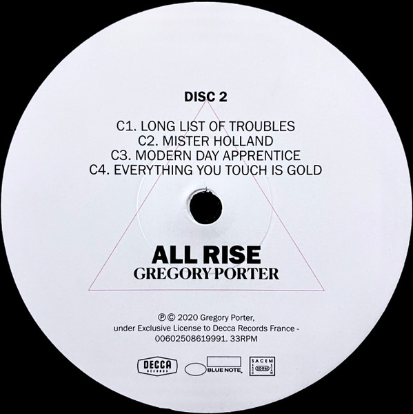 Виниловая пластинка Gregory Porter – All Rise 2LP - рис.4