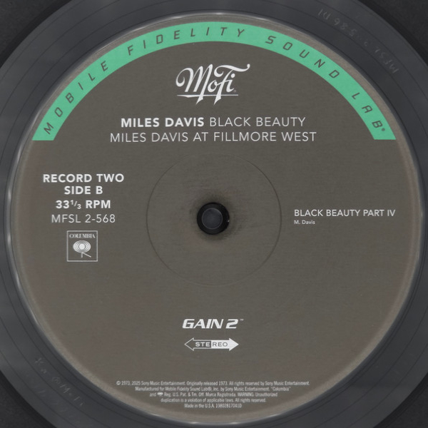 Виниловая пластинка Miles Davis - Black Beauty (Miles Davis At Fillmore West)(Analogue) - 2LP - рис.4