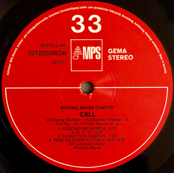 Виниловая пластинка Michael Naura Quartett – Call LP - рис.2