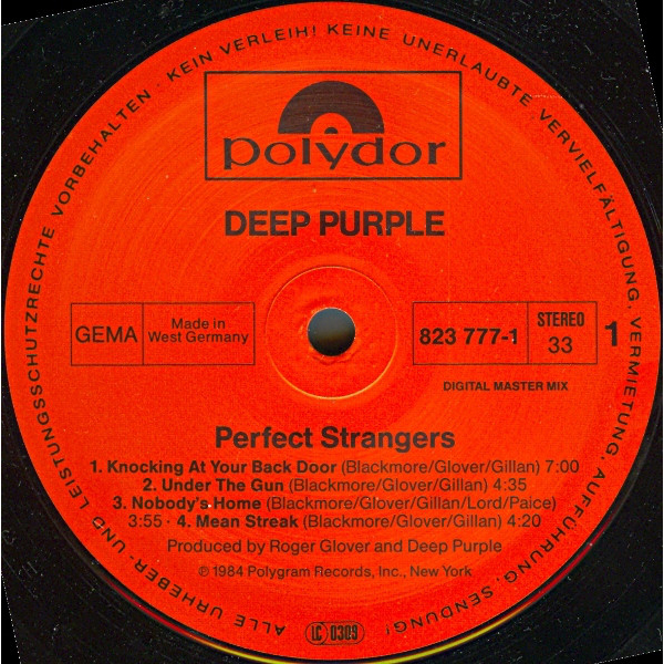 Виниловая пластинка Deep Purple Perfect Strangers LP - рис.2