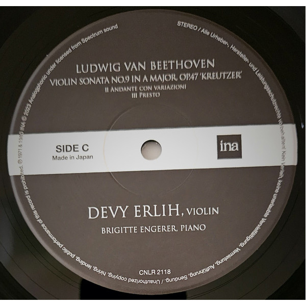 Виниловая пластинка Devy Erlih - Violin Recitals 1971 & 1980 LP - рис.4