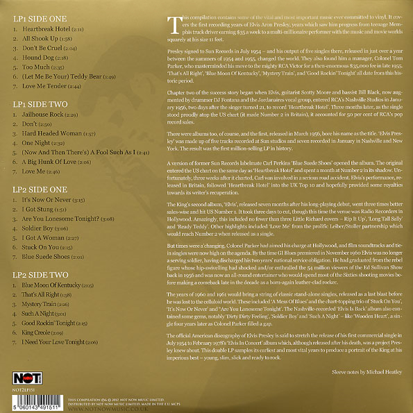 Виниловая пластинка ELVIS PRESLEY ELVIS GOLD THE ORIGINAL HITS - рис.1