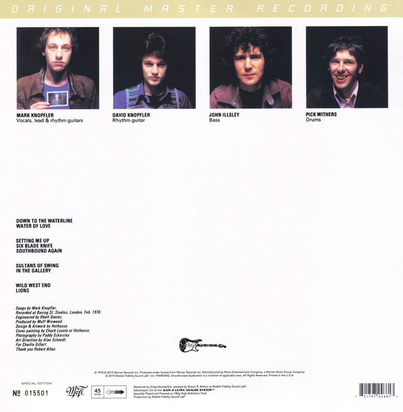 Виниловая пластинка Dire Straits – Dire Straits (MFSL) - 2LP - рис.7