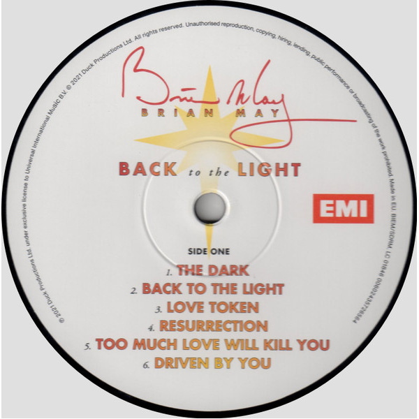 Виниловая пластинка Brian May – Back To The Light LP - рис.2
