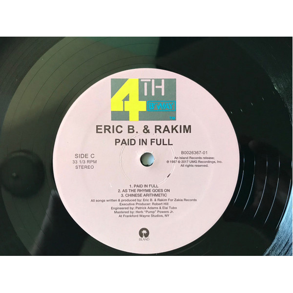 Виниловая пластинка Eric B. & Rakim – Paid In Full 2LP - рис.4