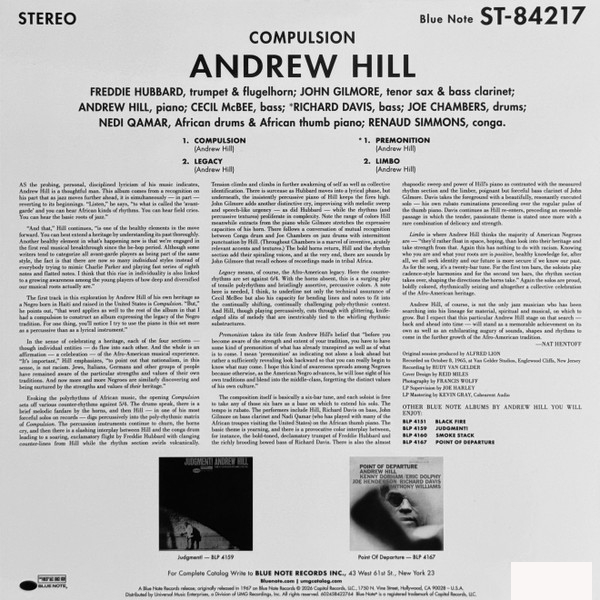 Виниловая пластинка Andrew Hill – Compulsion!!!!! (Analogue, Tone Poet) LP - рис.5