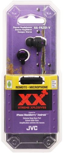 Наушники JVC Xtreme Xpllosive HA-FR201-V - рис.1