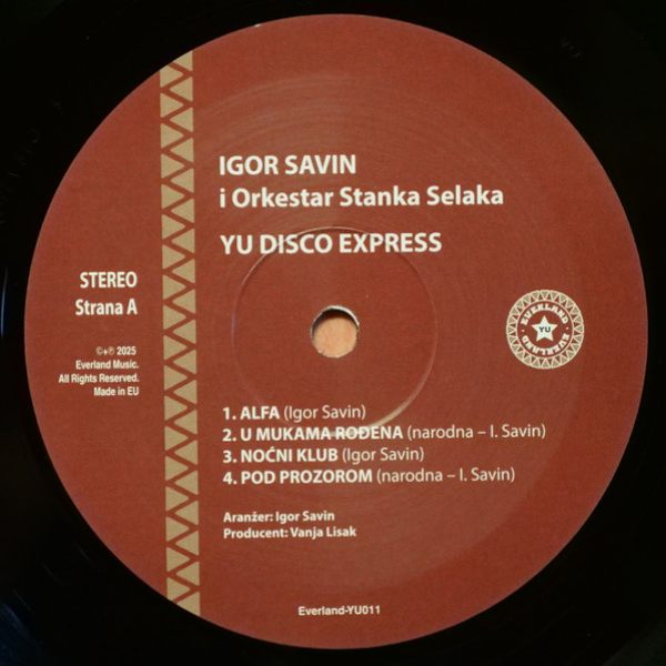 Виниловая пластинка Igor Savin, Orkestar Stanka Selaka – YU Disco Expres LP - рис.3
