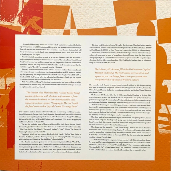 Виниловая пластинка Roxette - Crash! Boom! Bang! (30th Anniversary) (Black & White) - 2LP - рис.10