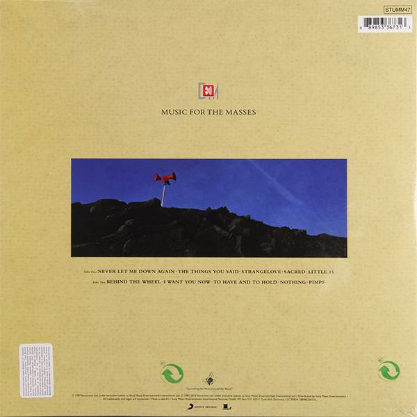 Виниловая пластинка DEPECHE MODE MUSIC FOR THE MASSES - рис.1