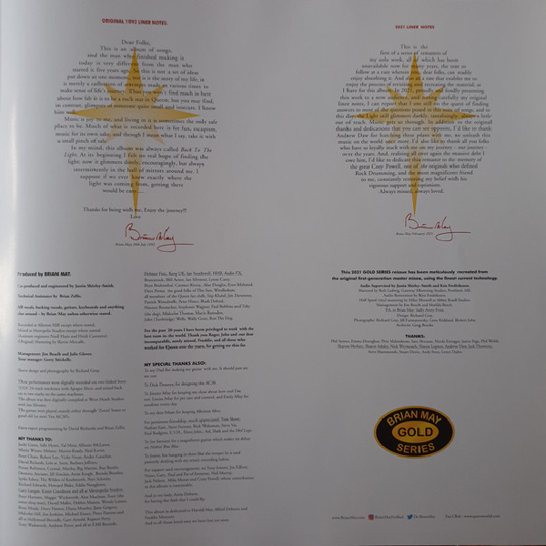 Бокс-сет Brian May - Back To The Light (Box-set) LP+2CD - рис.38