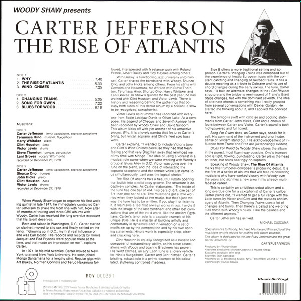 Виниловая пластинка Carter Jefferson – The Rise Of Atlantis - LP - рис.1