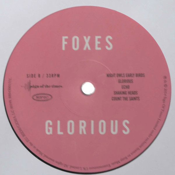 Виниловая пластинка Foxes - Glorious - рис.3