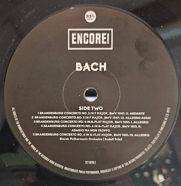 Виниловая пластинка Johann Sebastian Bach – Brandenbug concertos LP - рис.1