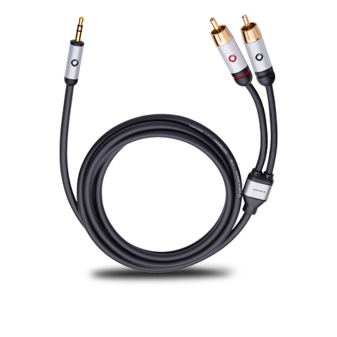 Кабель OEHLBACH I-CONNECT Black Jack 3.5 to 2RCA 1.5m - рис.0