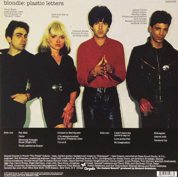Виниловая пластинка Blondie - Plastic Letters (2015) - рис.1
