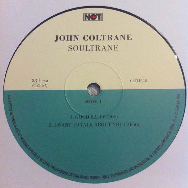 Виниловая пластинка John Coltrane - Soultrane - рис.1