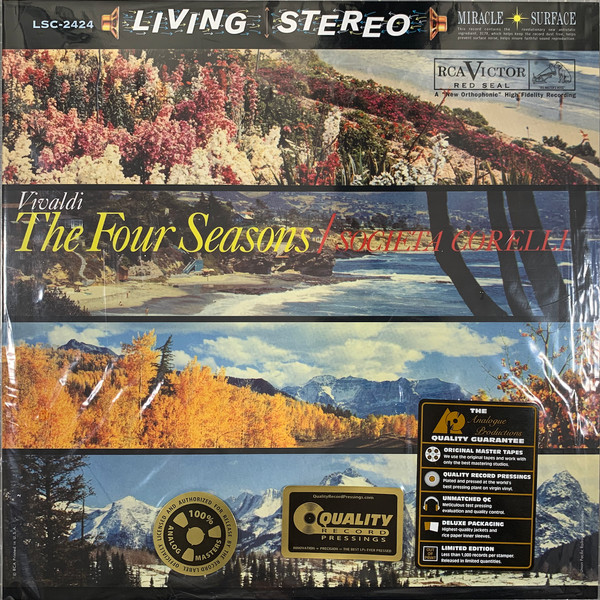 Пластинка Antonio Vivaldi – Four Seasons – Societa Corelli (Analogue Productions) LP - рис.0
