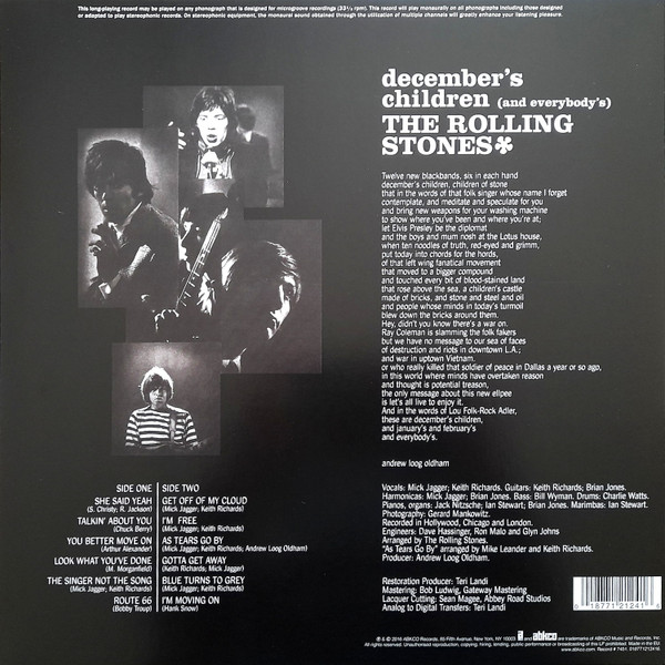 Виниловая пластинка The Rolling Stones - December's Children (And Everybody's) - LP - рис.1