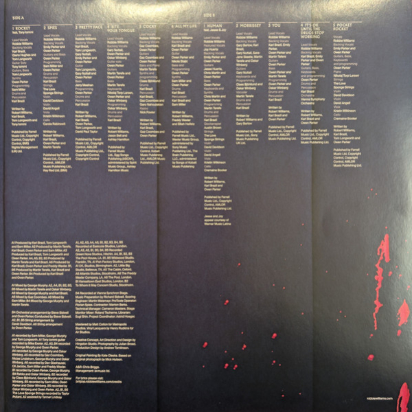 Виниловая пластинка Robbie Williams - Britpop (White) LP - рис.4