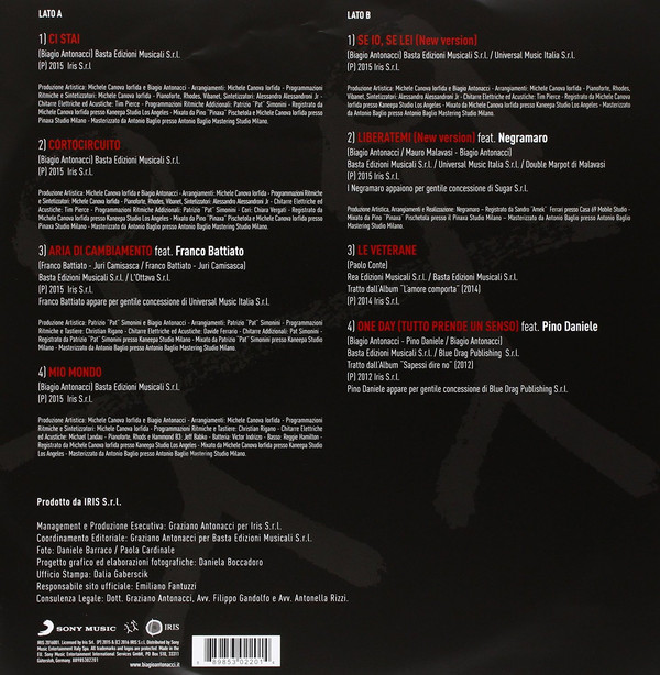 Виниловая пластинка Biagio Antonacci - Biagio LP - рис.1