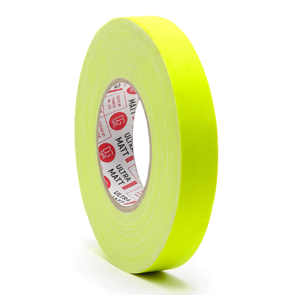

Клейкая лента DGTAPE, Желтый, ultraMATT Yellow Fluorescent 25mm 50m