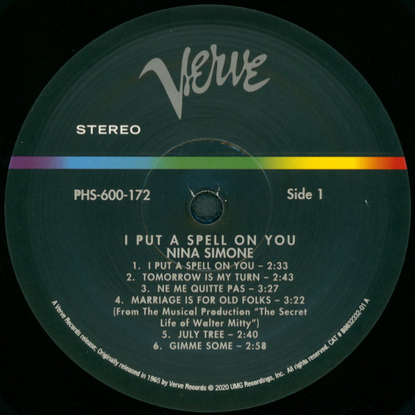 Виниловая пластинка Nina Simone - I Put A Spell On You (Acoustic Sounds) LP - рис.6