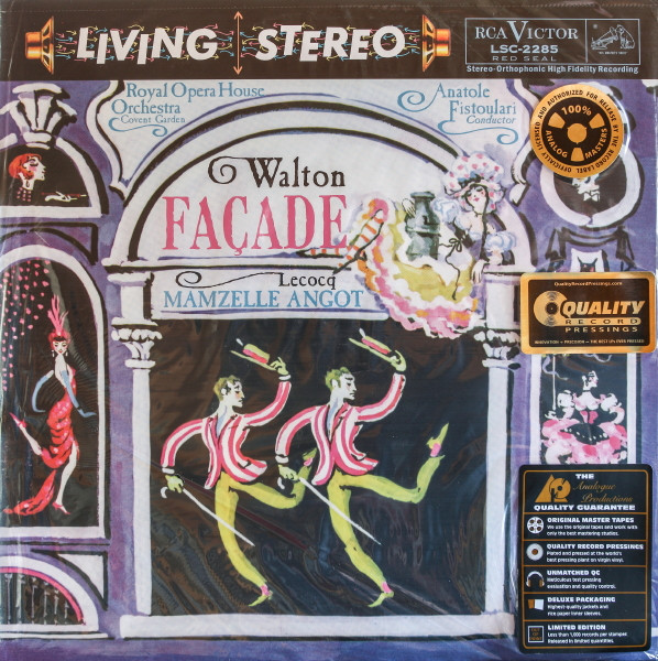 Виниловая пластинка Sir William Walton, Anatole Fistoulari – Facade / Mamzelle Angot LP - рис.0