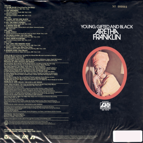 Виниловая пластинка Aretha Franklin - Young, Gifted And Black (Analogue) - 2LP - рис.2