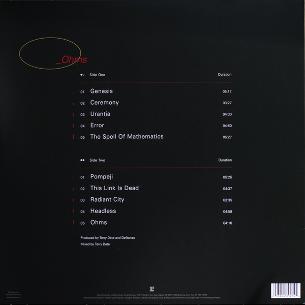 Виниловая пластинка Deftones – _Ohms - LP - рис.1