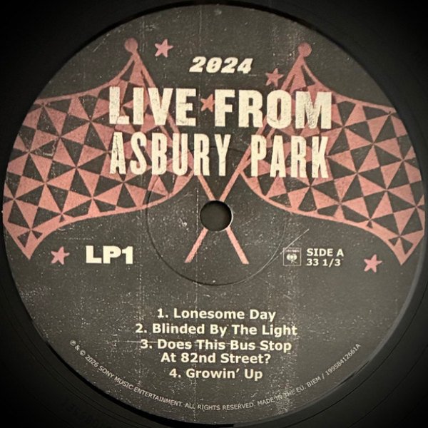 Бокс-сет Springsteen & E Street Band – Live From Asbury Park - 2024 (Box-set) - 5LP - рис.4