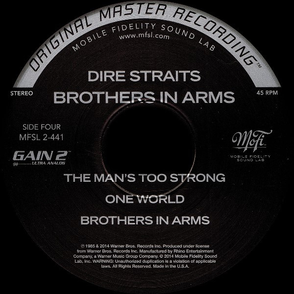 Виниловая пластинка Dire Straits – Brothers In Arms (MFSL) - 2LP - рис.7