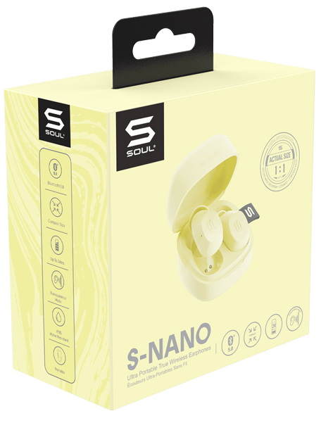 Беспроводные наушники SOUL Electronics S-NANO Yellow - рис.5